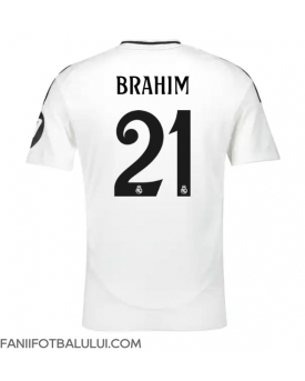Real Madrid Brahim Diaz #21 Tricou Fotbal Replică 2024-25 Barbati Acasa